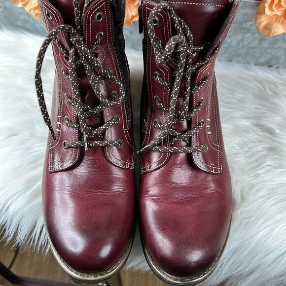 Taos Cutie Boots in Deep Red Size 10 - Picture 12 of 13